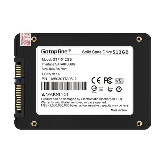 Preço em massa Armazenamento enorme confiável de 2,5 polegadas SATA 3 SSD 1 TB mais vendido