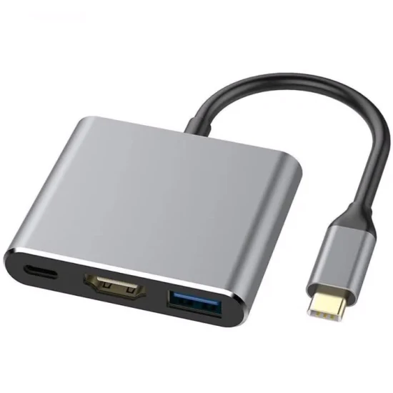 Expansor USB-C para adaptador multifuncional HDMI+USB3.0*2+Pd+SD/TF Card Reader